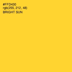 #FFD430 - Bright Sun Color Image